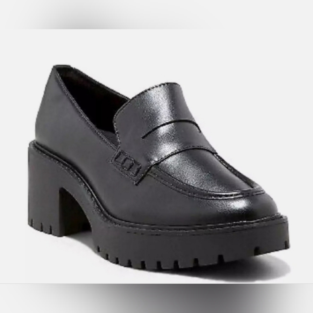 NWT Universal Thread Black Chunky Loafers with Memory Form - Picture 4 of 8
